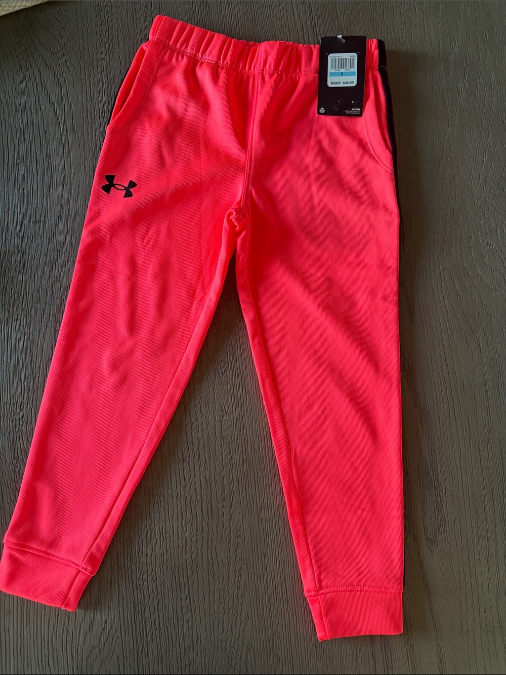 Under Armour Kids' Neon Pink Active Joggers